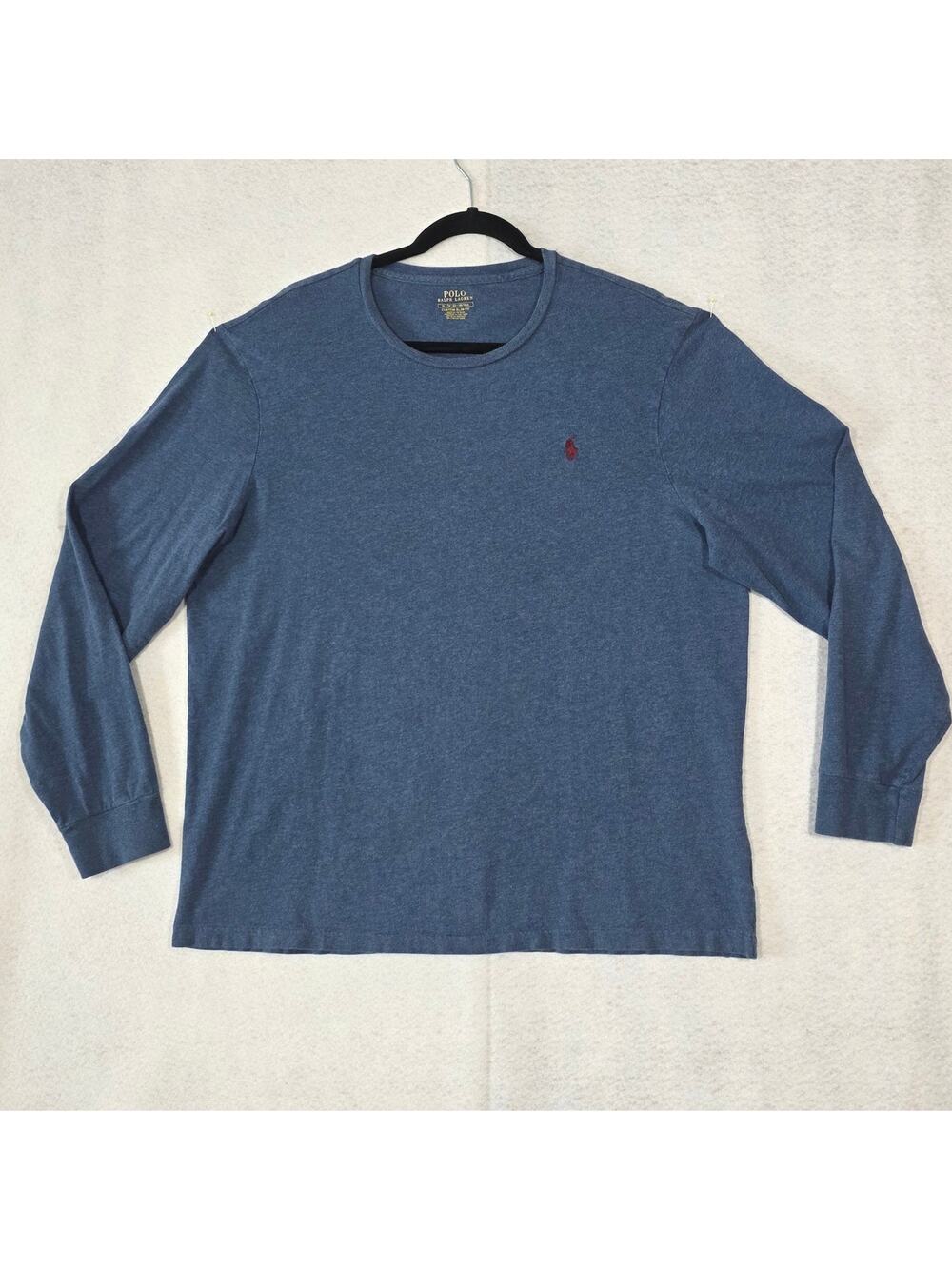 Polo Long Sleeve T-Shirt, Men Size XL, **SLIM FIT**    PRE-OWNED